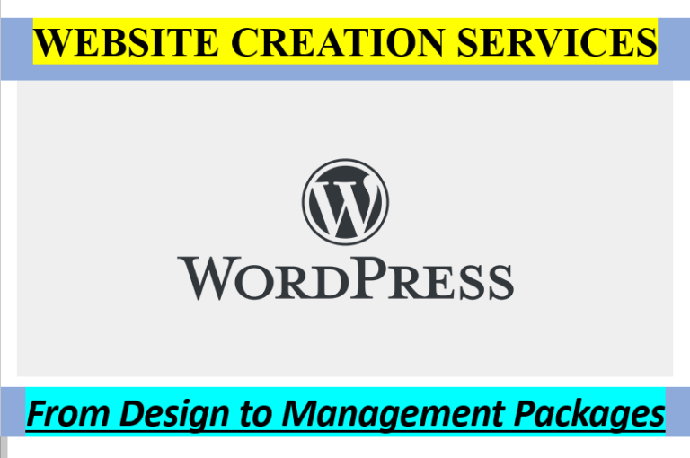 Website Creation Services – From Design to Management Packages